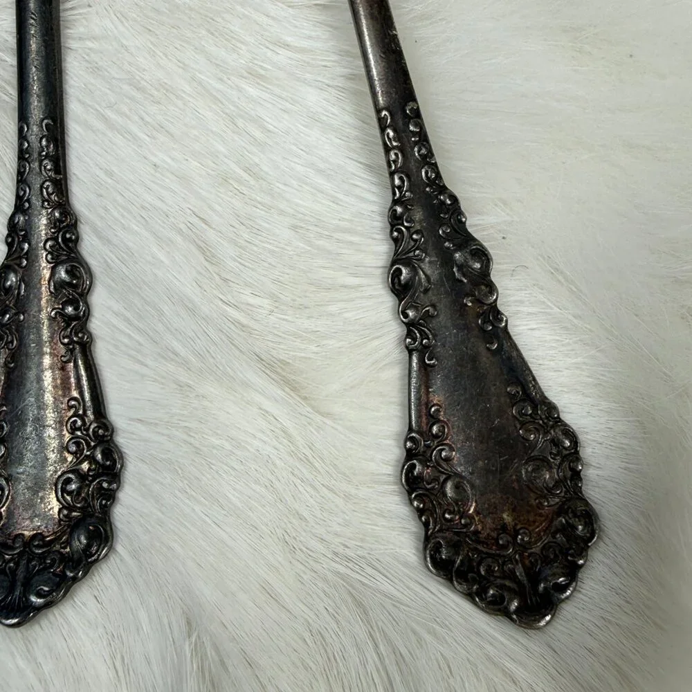 Set of Four 1847 Rogers Bros. Silver-Plated Teaspoons